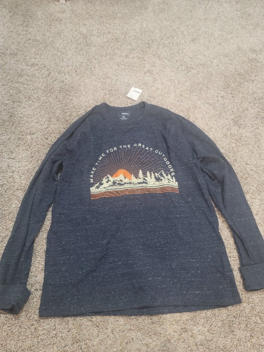 Navy Blue Mountain Shirt